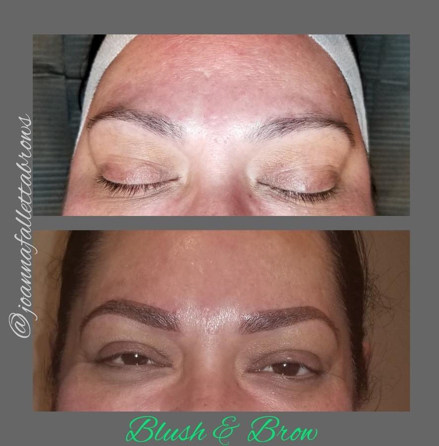Microblading Before & After Blush & Brow Spa & Salon