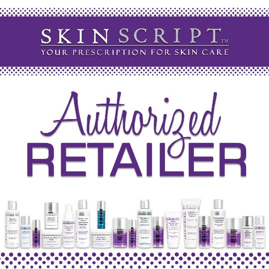 authorized retailer of skin care brand Skin Script